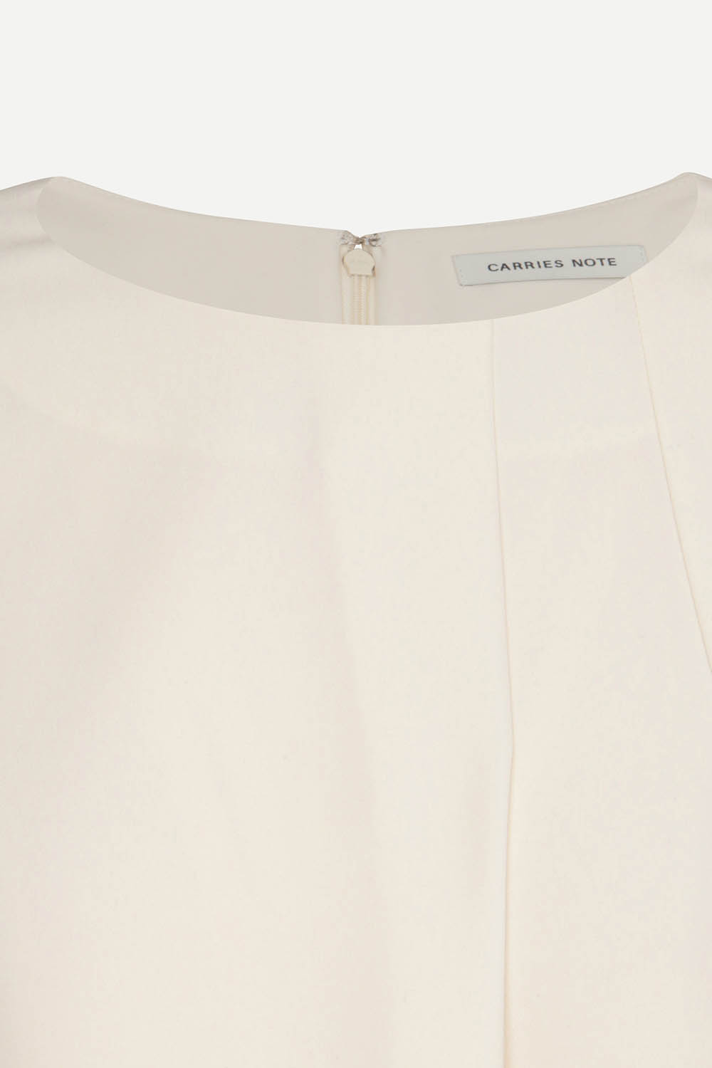 [캐리스노트] 타이 스트랩 블라우스 아이보리