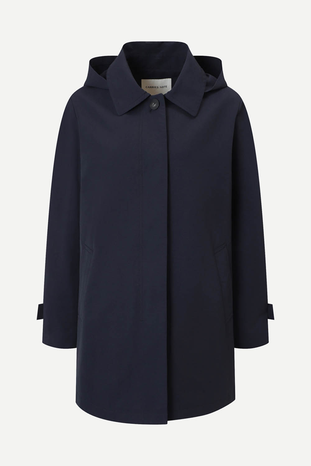 [공식몰] 클래식 하프 트렌치 코트 다크 네이비