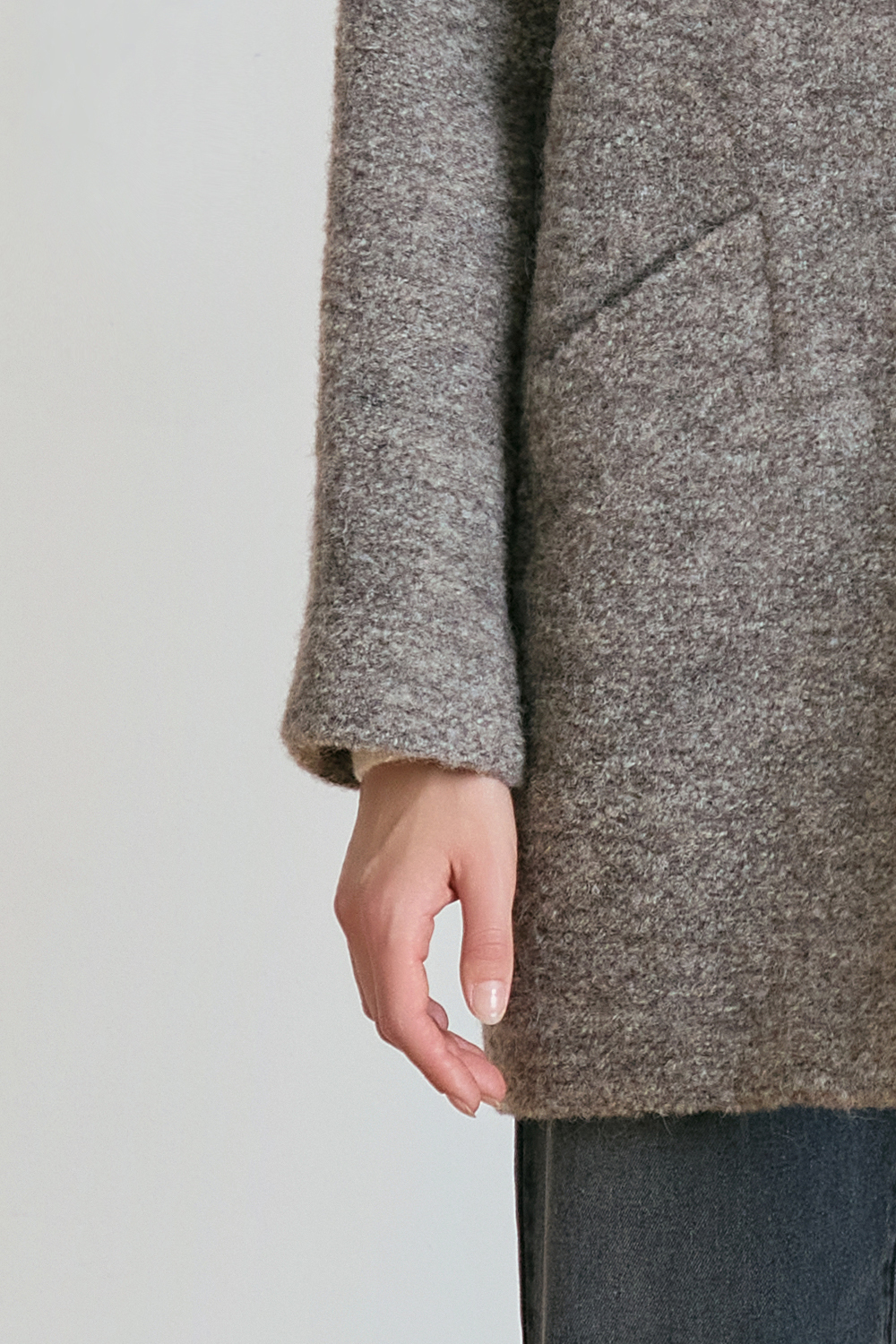 [공식몰] 숄카라 울 블렌드 코트