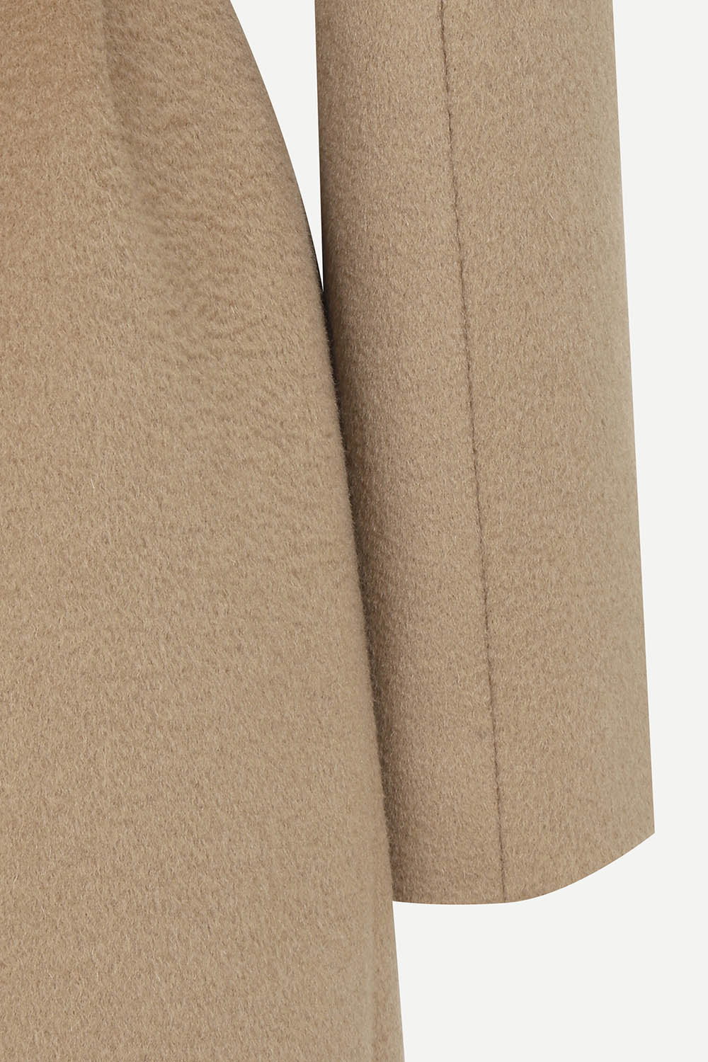 [캐리스노트] 반하이넥 벨티드 롱코트 베이지