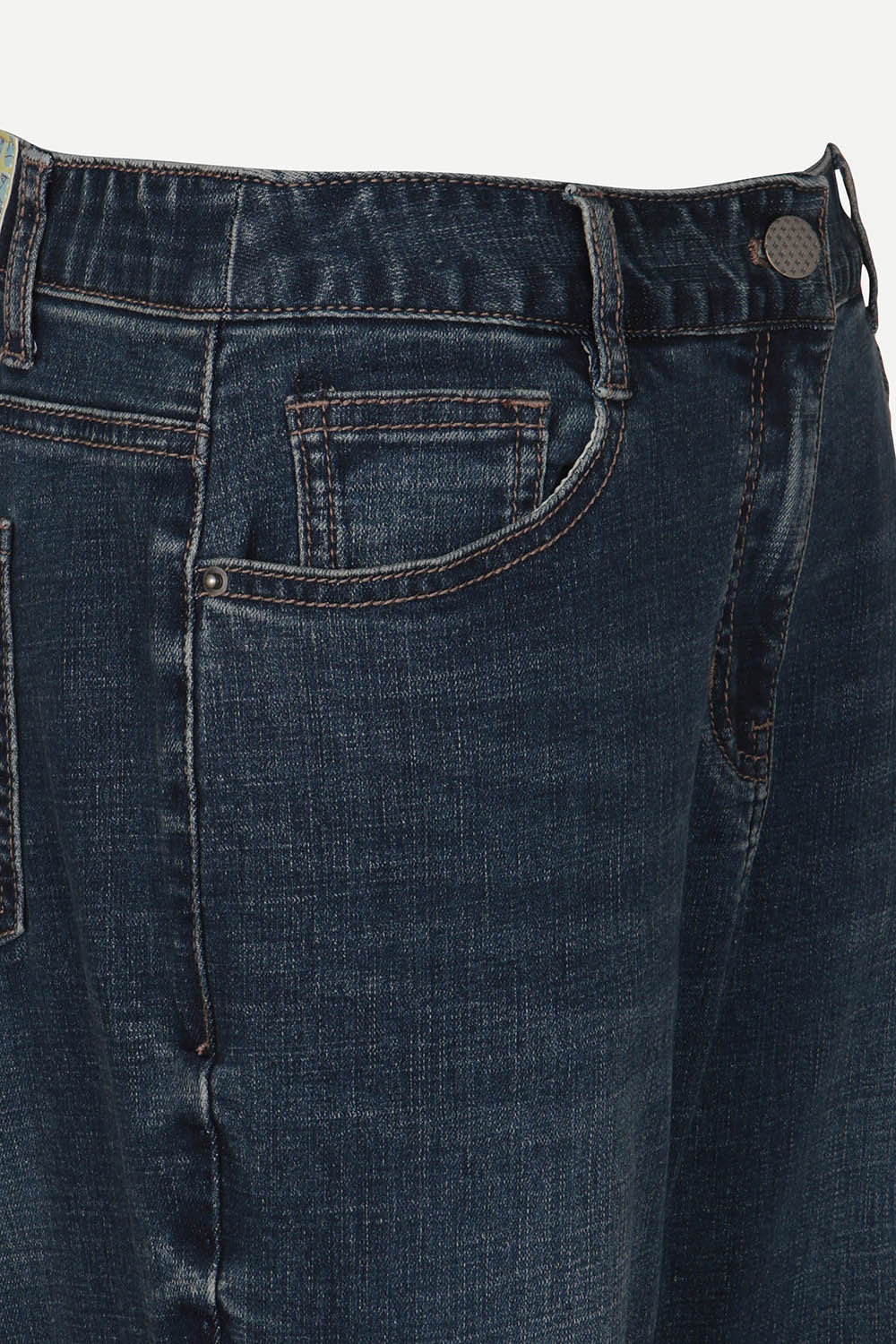 [캐리스노트] 루즈 배기핏 스트레치 데님 팬츠