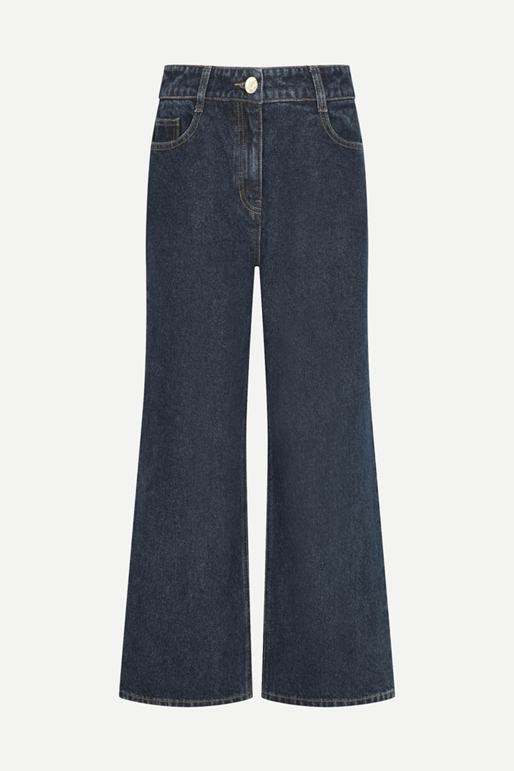 [공식몰] 딥인디고 와이드 난스판 데님 팬츠 블루