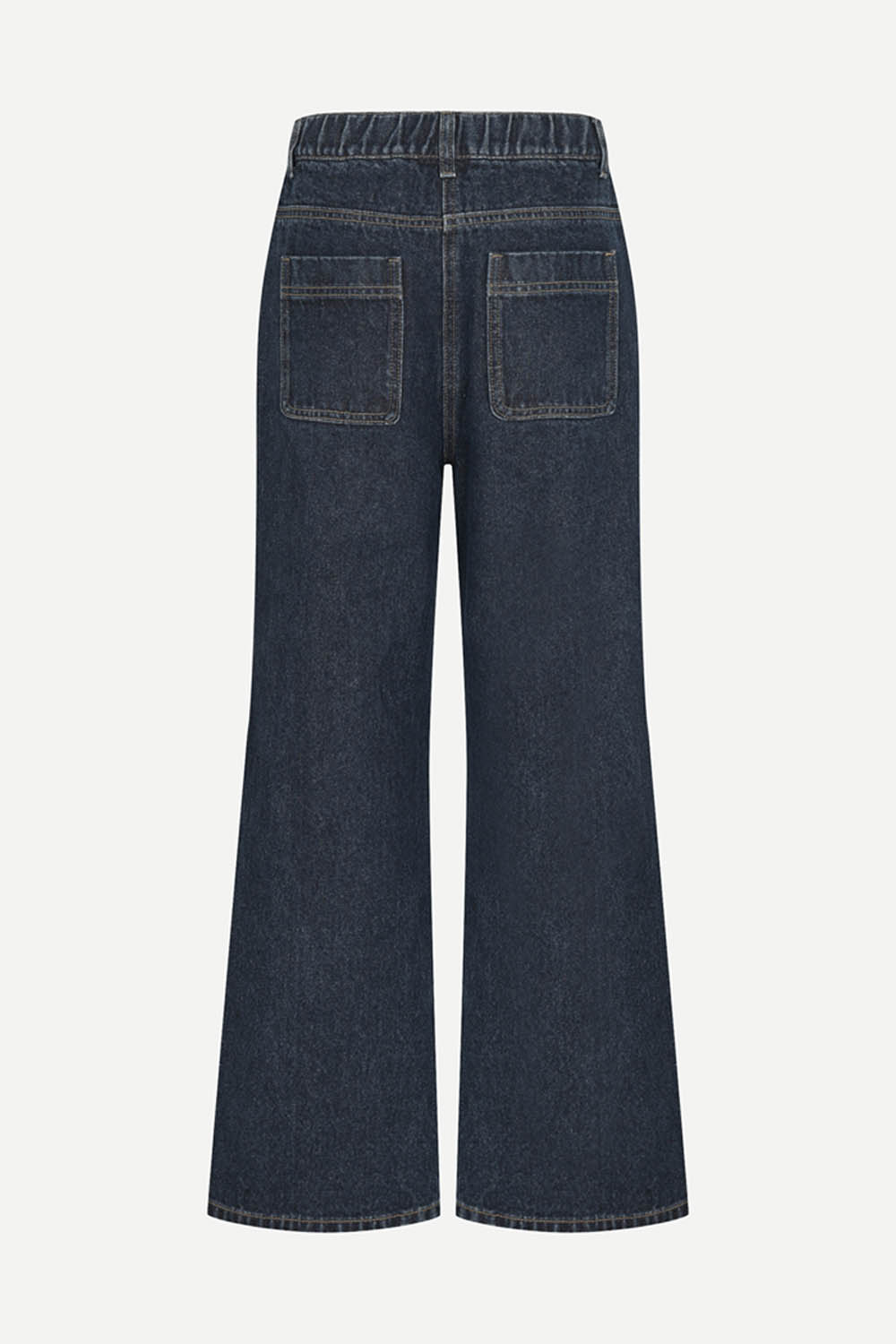 [캐리스노트] 딥인디고 와이드 난스판 데님 팬츠 블루