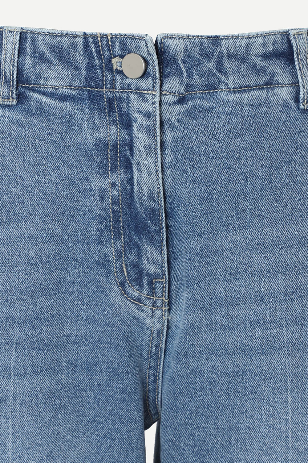 [캐리스노트] 레직기 포인트 데님 팬츠 라이트 블루