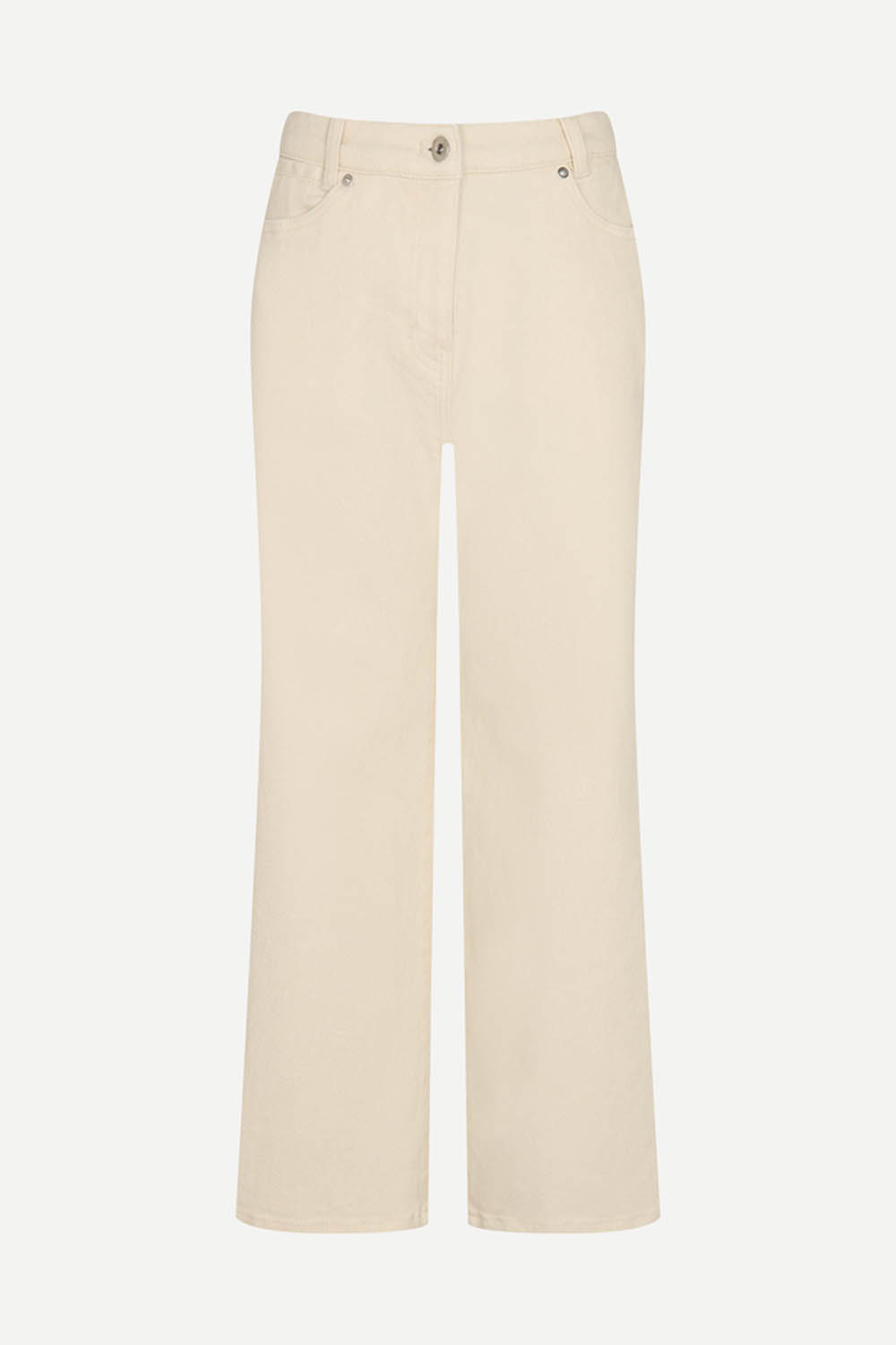 [공식몰] 백밴딩 와이드 컬러 팬츠 아이보리