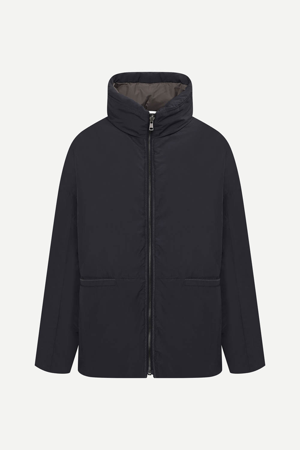 [캐리스노트] 리버시블 하이넥 다운 숏 점퍼