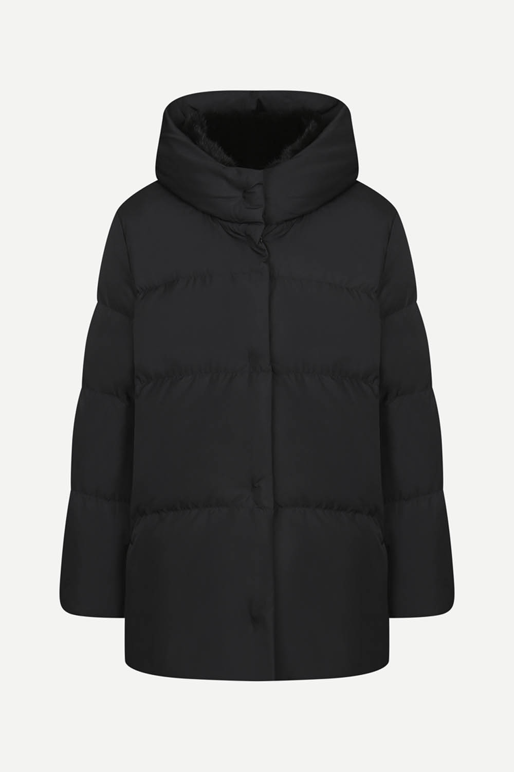 [공식몰] 밍크 하이넥 구스 다운 점퍼