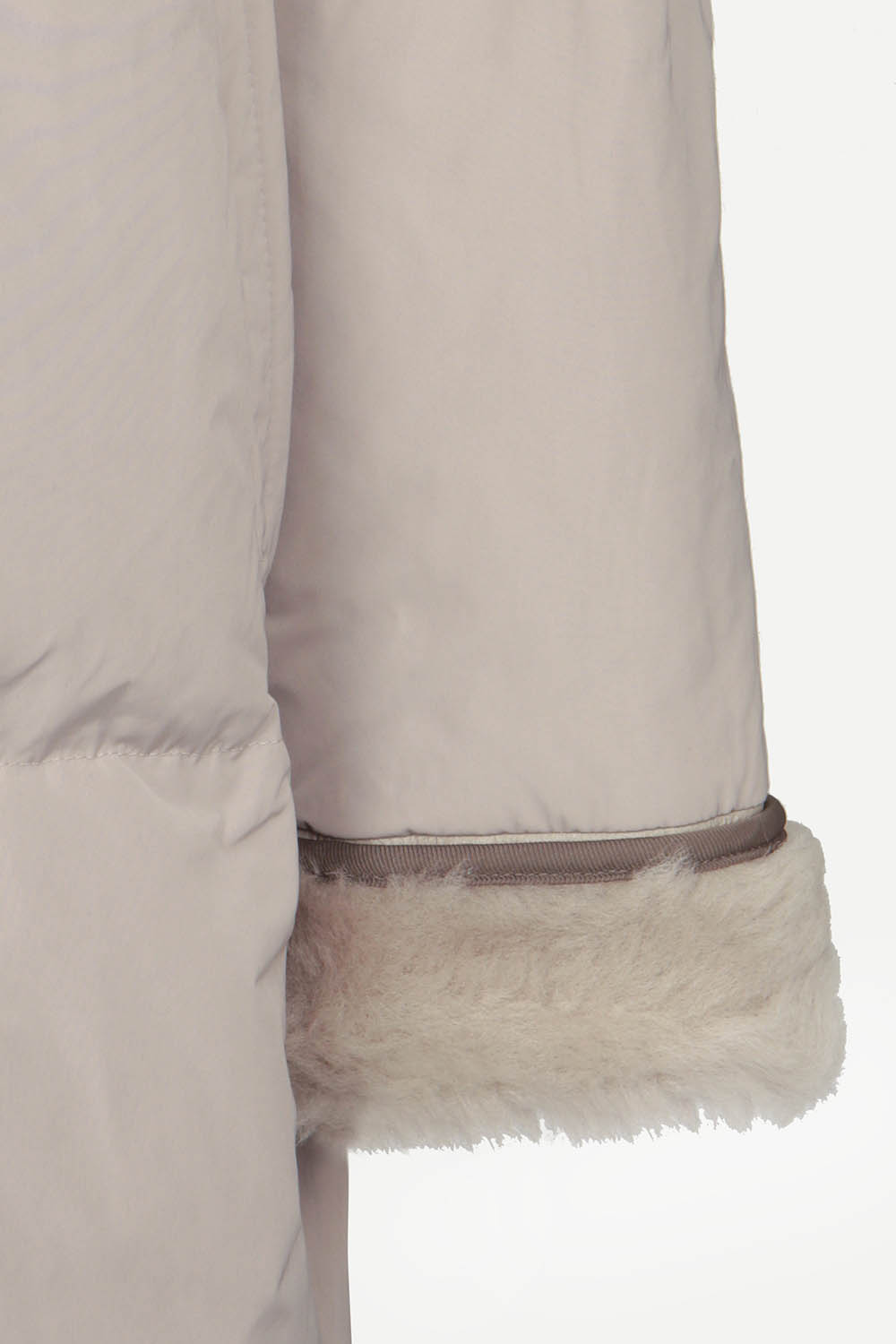 [공식몰] 양모 무스탕 넥 다운 점퍼