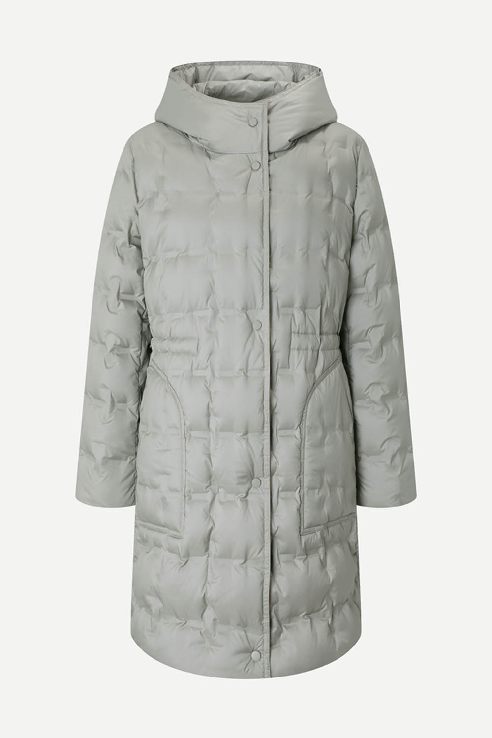 [공식몰] 핫멜팅 롱 다운 점퍼 라이트 카키