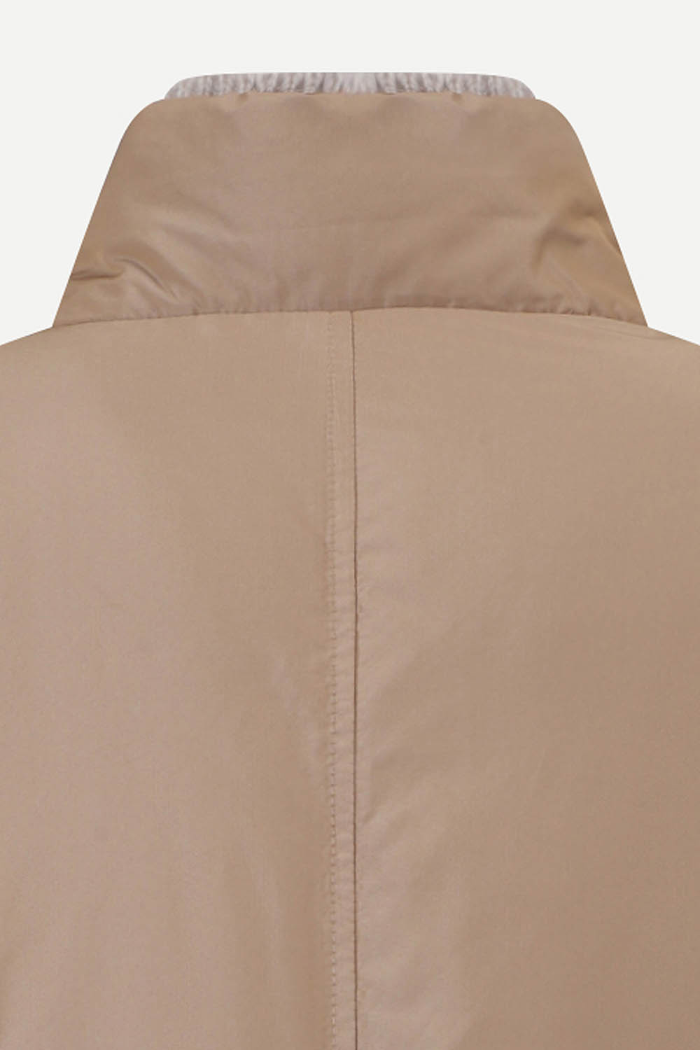 [캐리스노트] 하이넥 니트카라 구스다운 점퍼 베이지