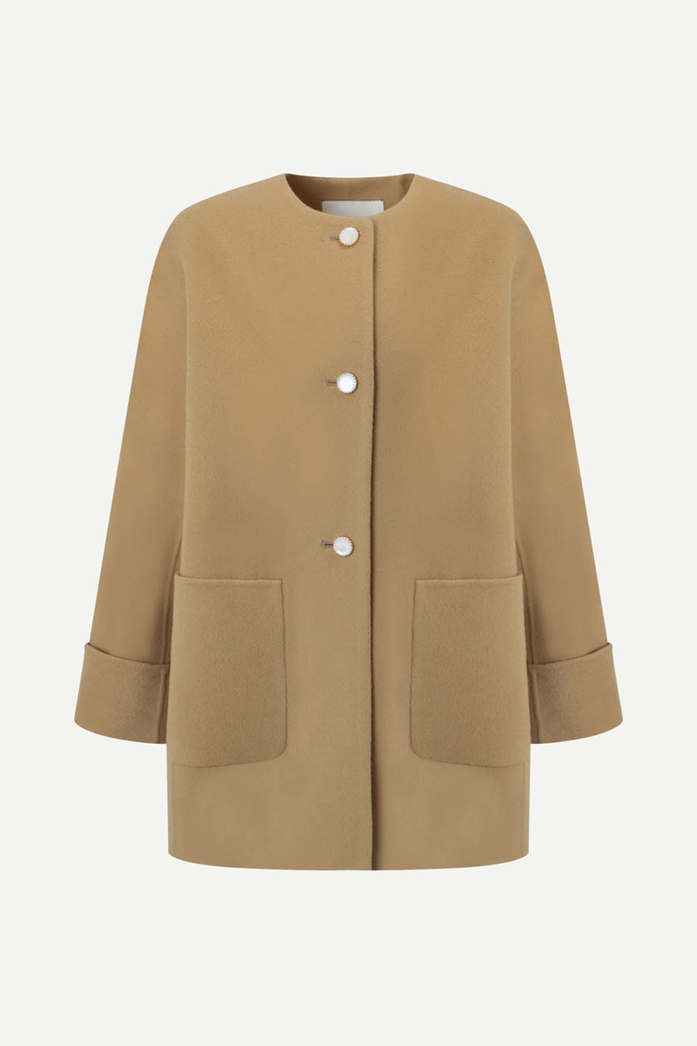 [캐리스노트] 캐시미어 블렌드 코트 카멜