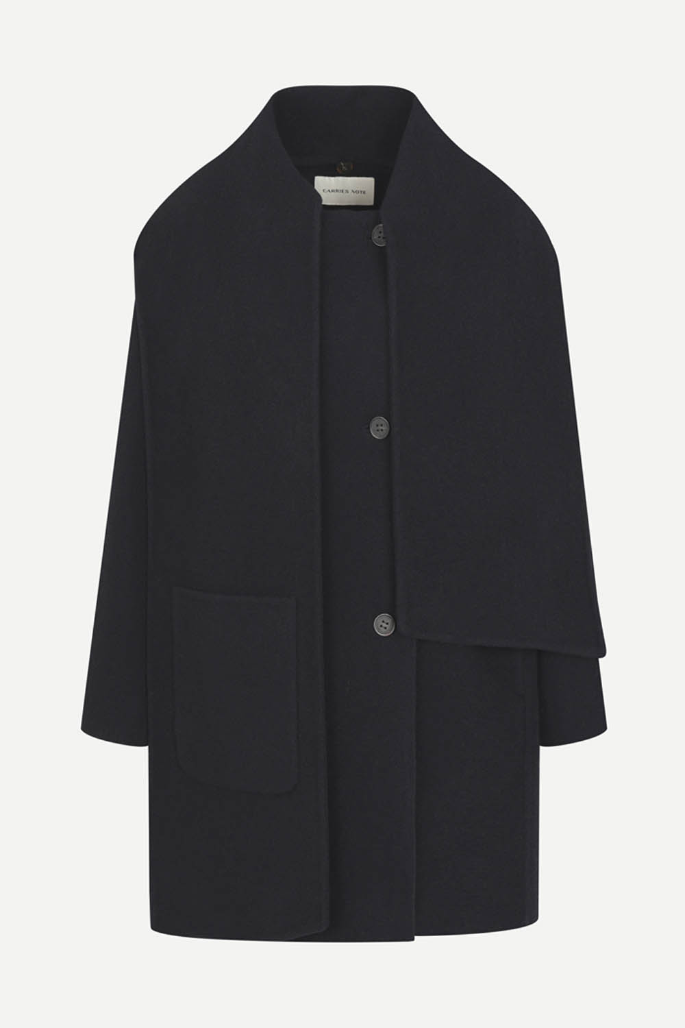 [공식몰] 울 머플러 SET 핸드메이드 코트 다크 네이비