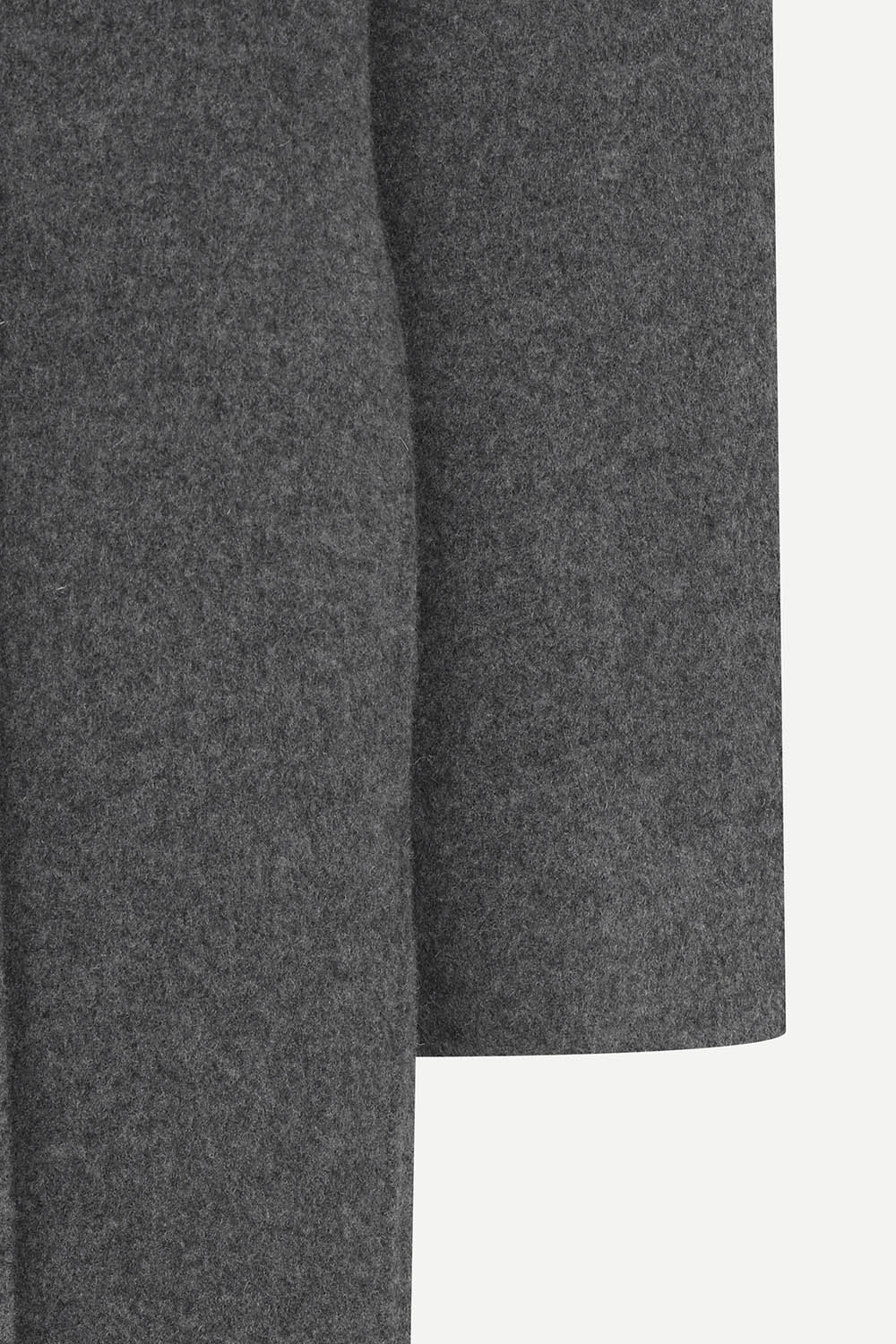 [캐리스노트] 머플러 세트 핸드메이드 코트 멜란지 그레이