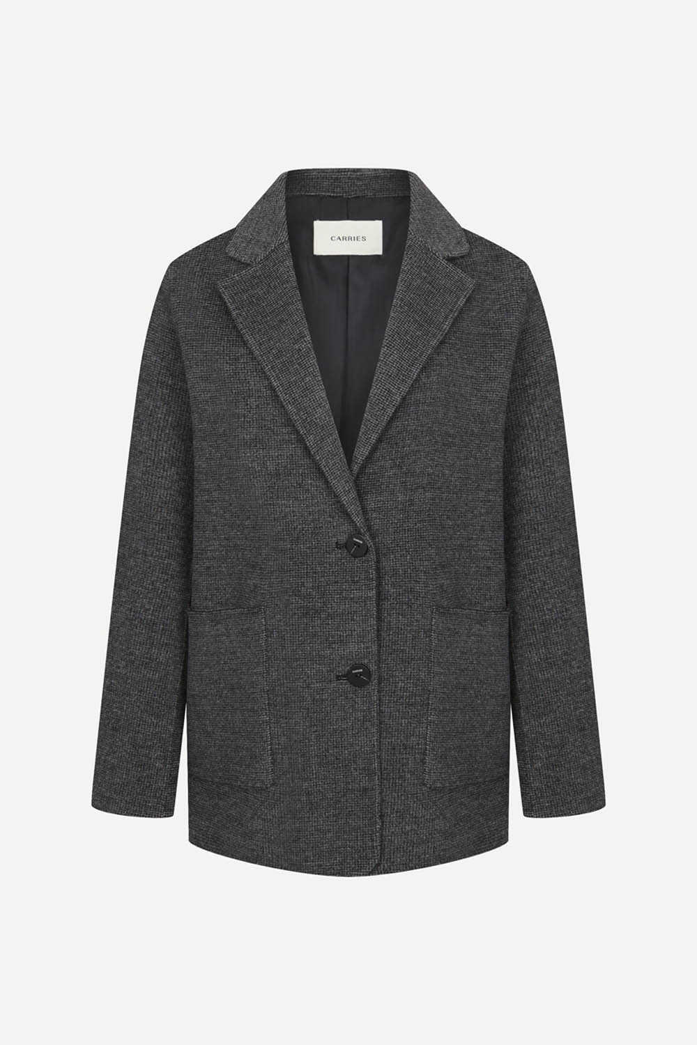 [공식몰] 핸드메이드 울 캐시미어 싱글 자켓 차콜