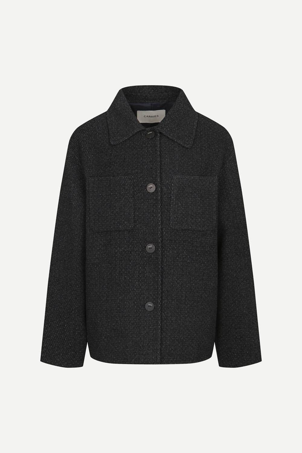 [공식몰] 핸드메이드 블렌드 셔켓형 자켓 차콜