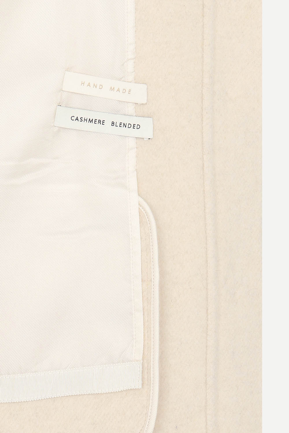 [공식몰] 캐시미어 블렌드 핸드메이드 숏 코트 크림