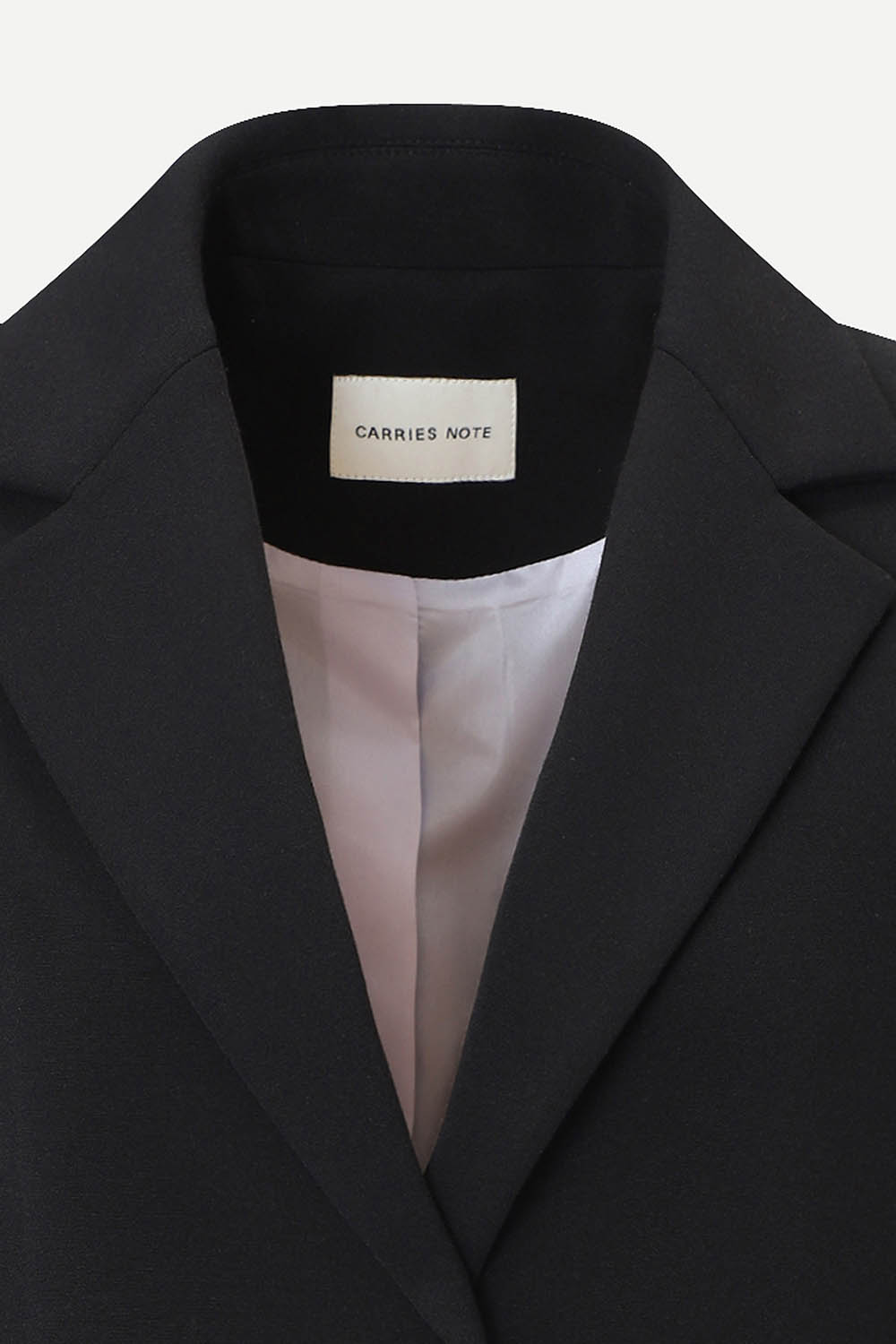 [캐리스노트] 투버튼 테일러드 자켓 블랙