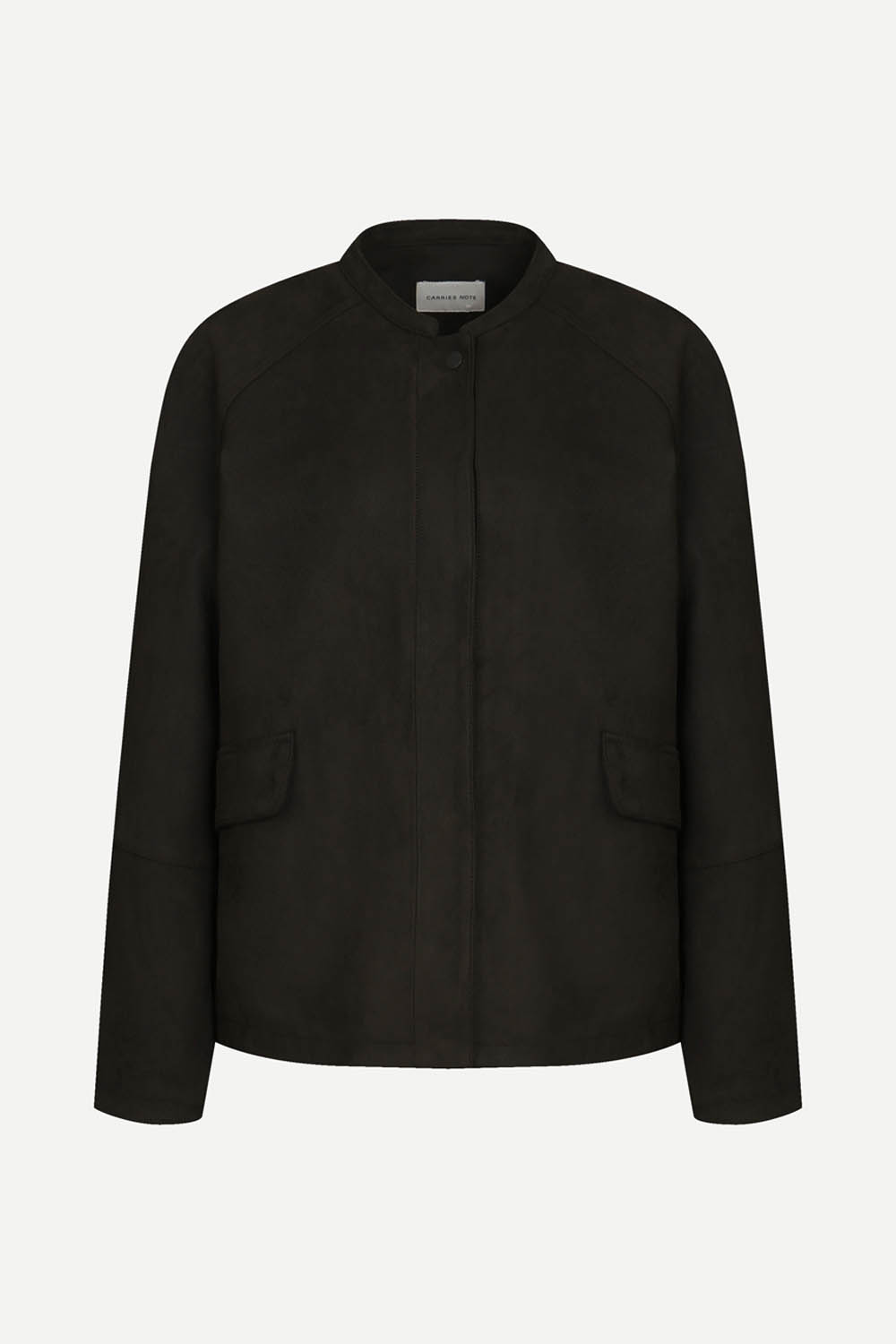 [캐리스노트] 에코 스웨이트 플랩 포켓 자켓 다크 브라운