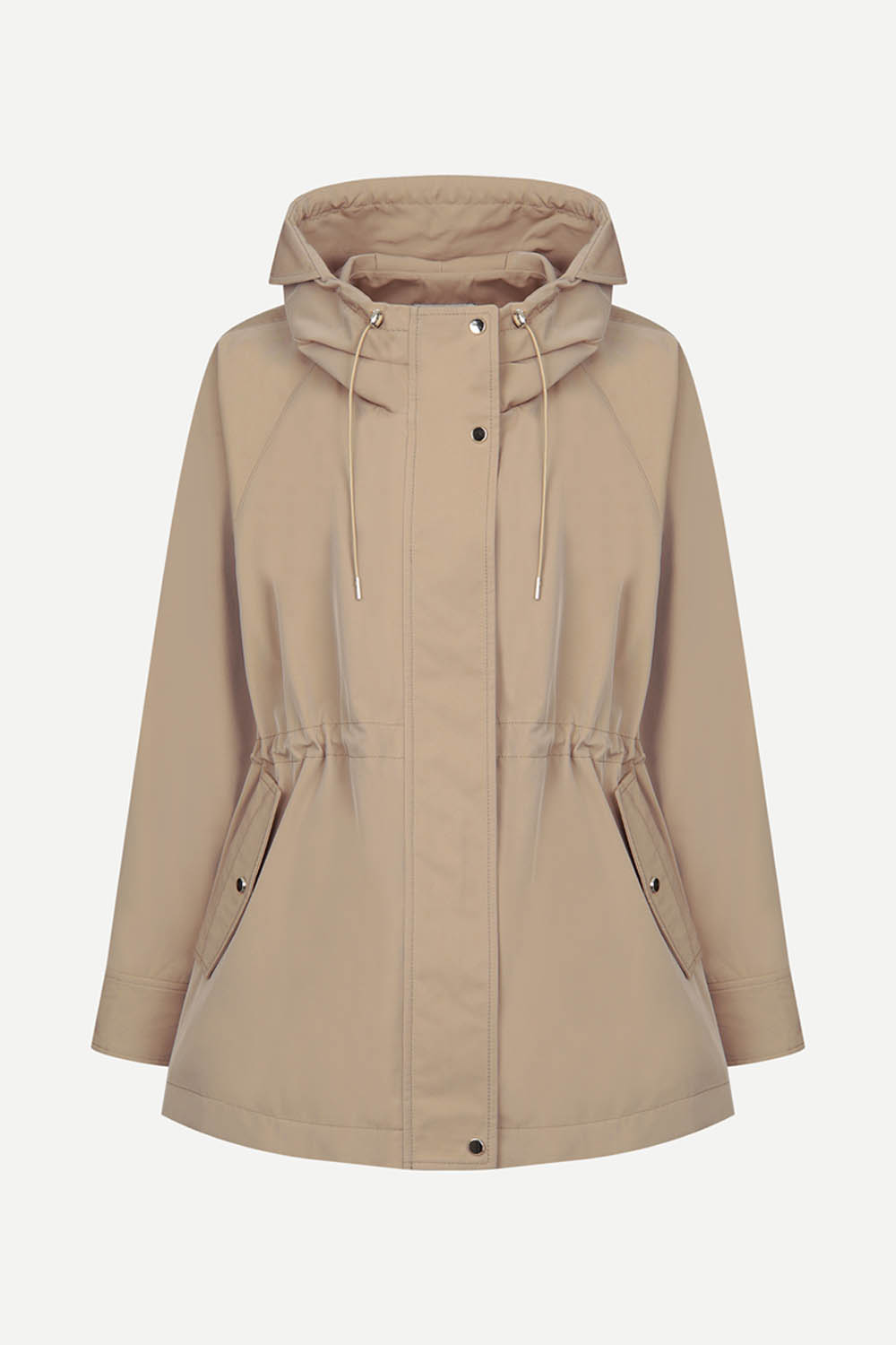 [공식몰] 하이넥 후드라이크 루즈핏 점퍼 다크 베이지