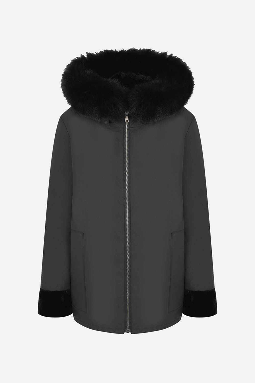 [공식몰] 밍크퍼 리버시블 점퍼 블랙