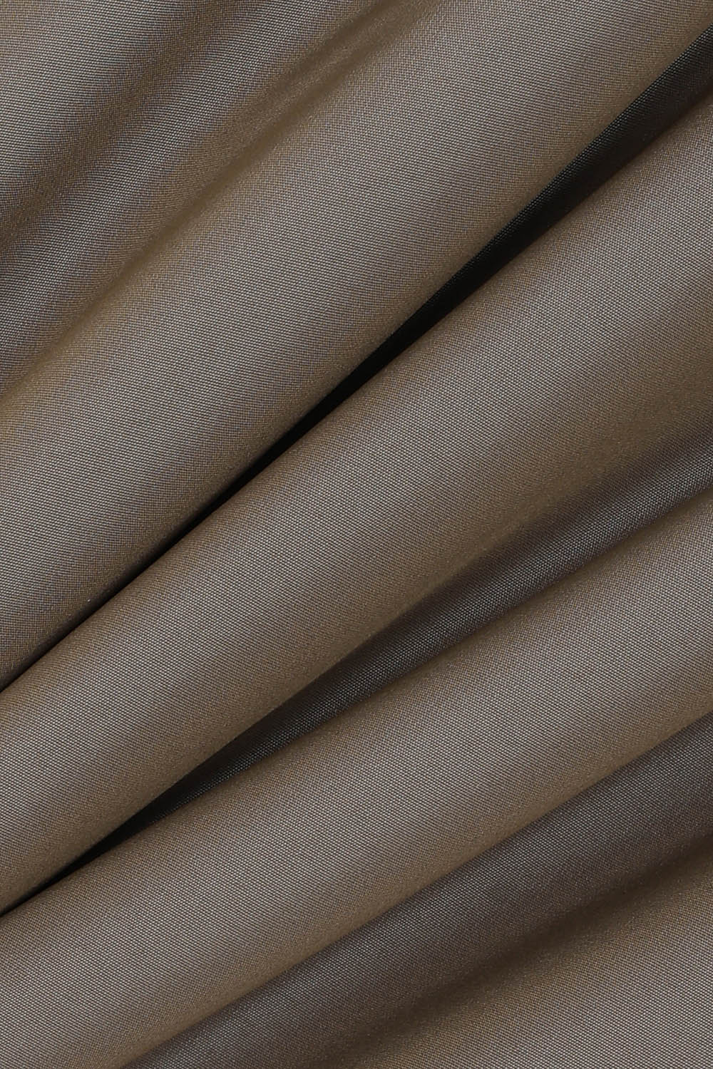 [캐리스노트] 밍크 카라 A라인 숏 점퍼 카키