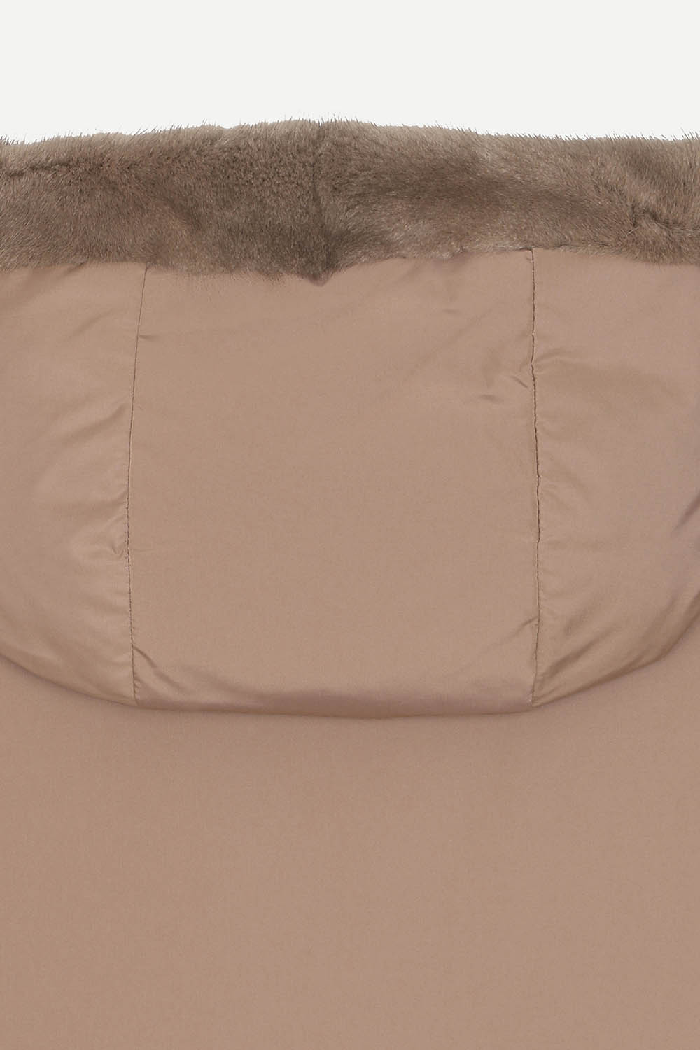 [캐리스노트] 밍크 후드 다운 점퍼 브라운