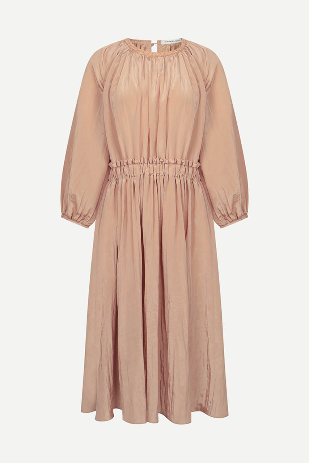 [공식몰] 플리츠 주름 롱 원피스 베이지