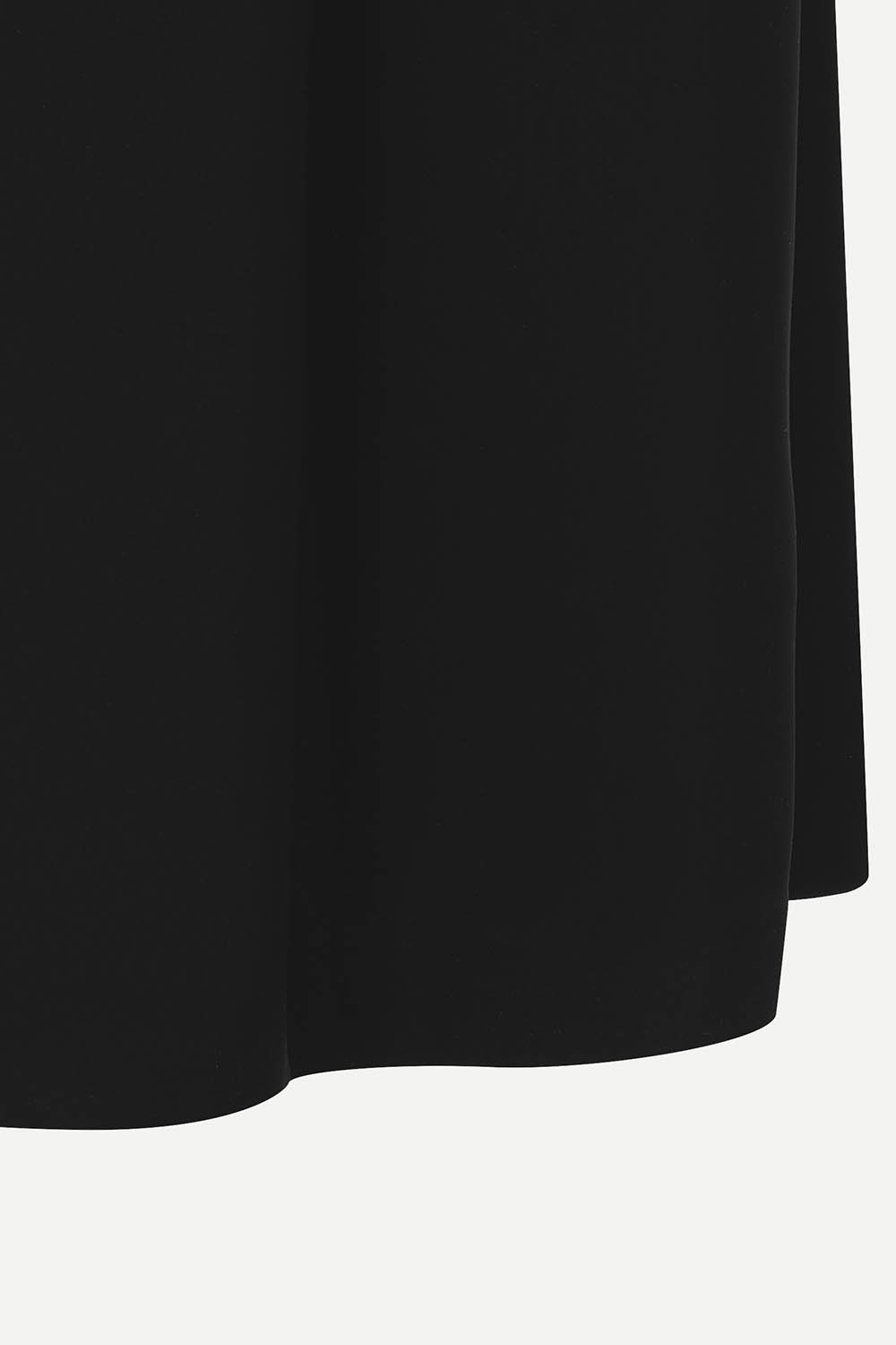 [캐리스노트] 셔츠 카라 드로스트링 롱 원피스 블랙