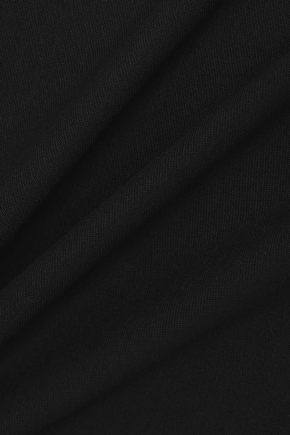 [캐리스노트] 셔츠 카라 드로스트링 롱 원피스 블랙