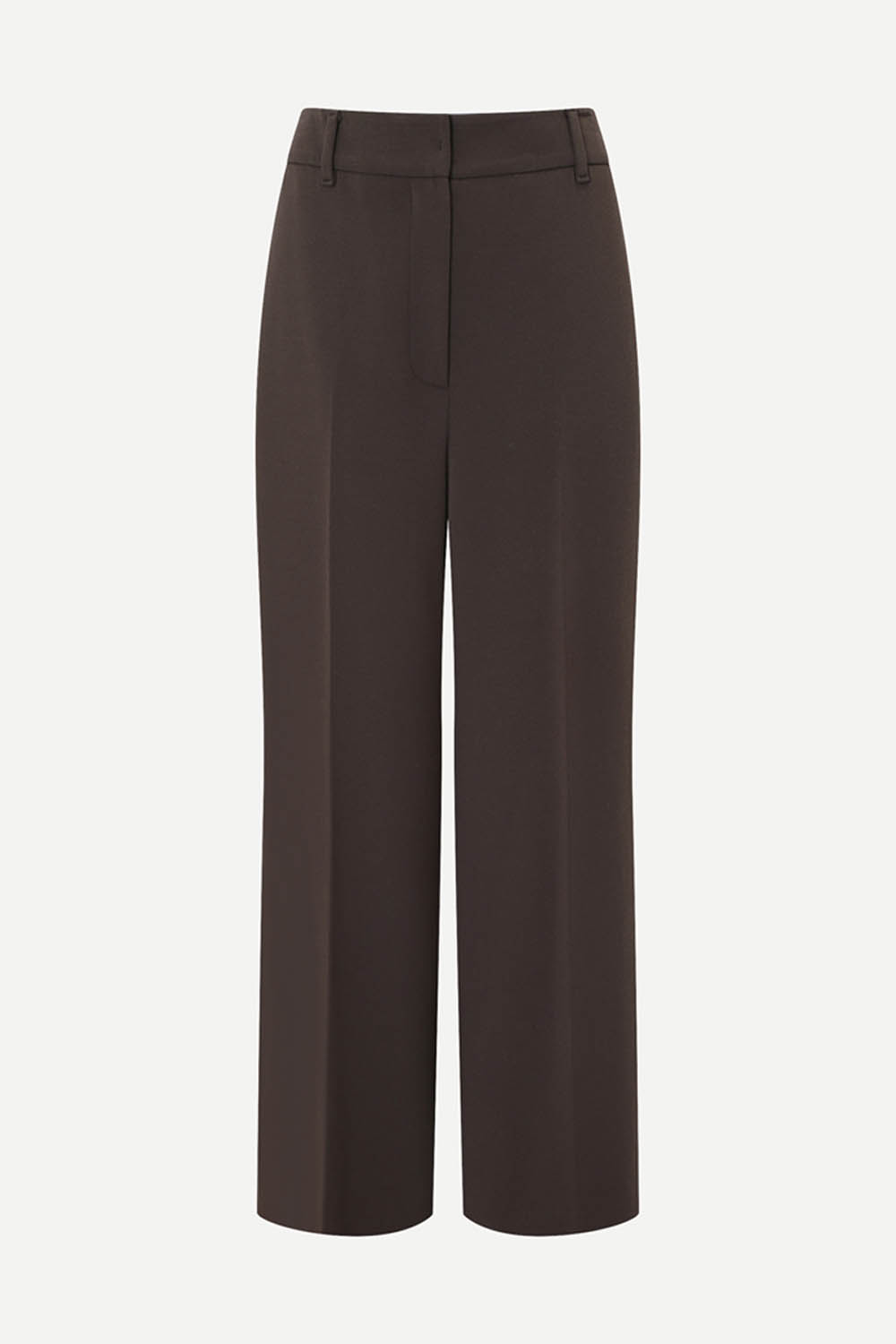 [공식몰] 세미 와이드 팬츠 브라운