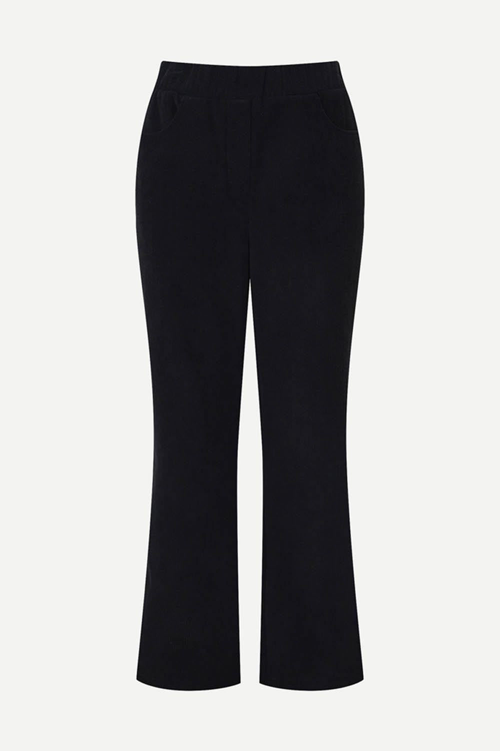 [캐리스노트] 코듀로이 일자핏 밴딩 팬츠 블랙