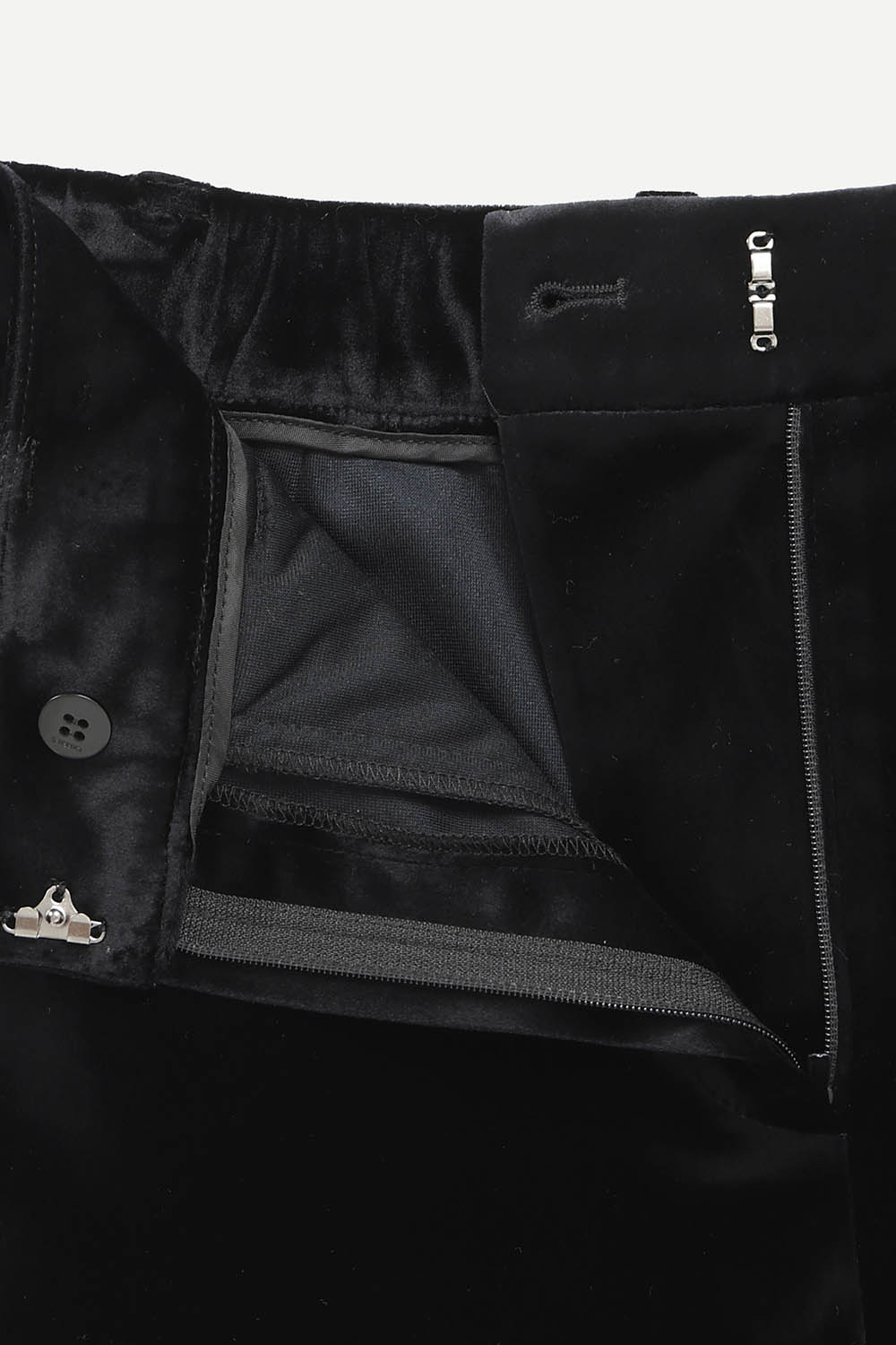 [캐리스노트] 벨로아 세미 와이드 팬츠 블랙