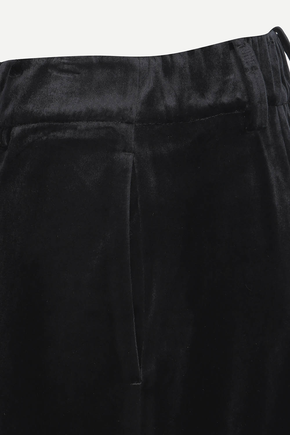 [캐리스노트] 벨로아 세미 와이드 팬츠 블랙