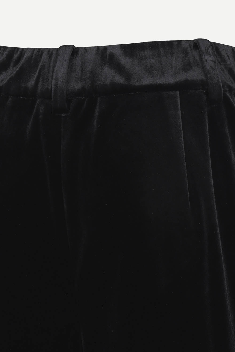 [캐리스노트] 벨로아 세미 와이드 팬츠 블랙