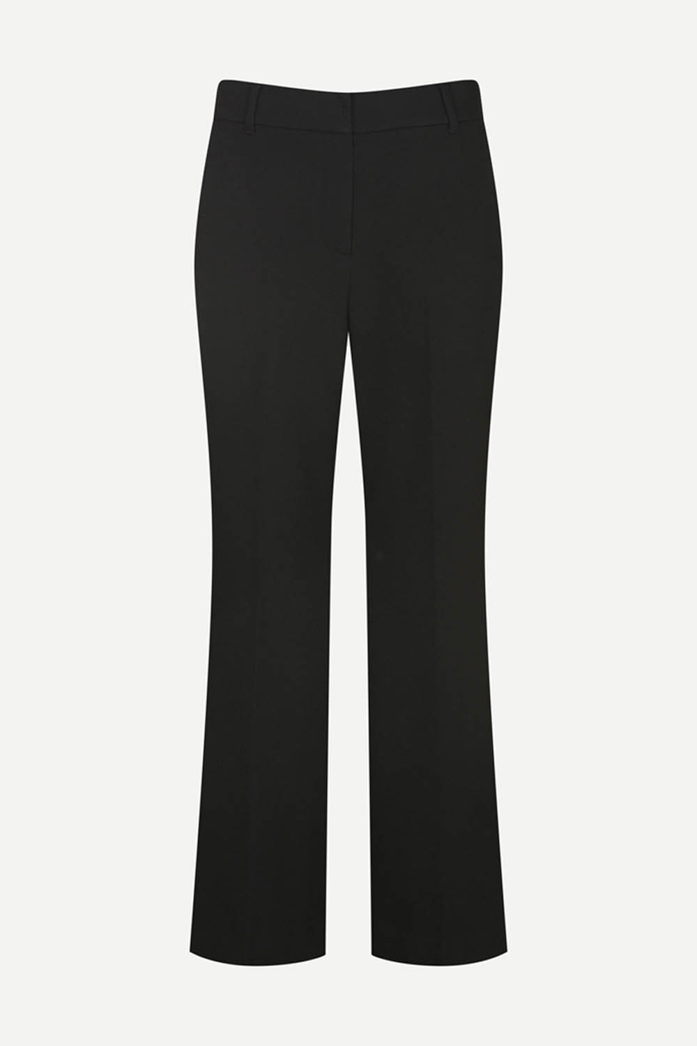 [공식몰] 폴리 레이온 블렌드 세미 부츠컷 팬츠 블랙