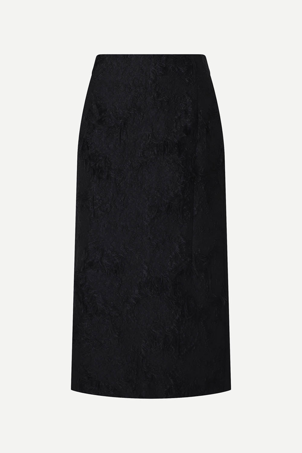 [공식몰] 배색 포인트 스커트 블랙