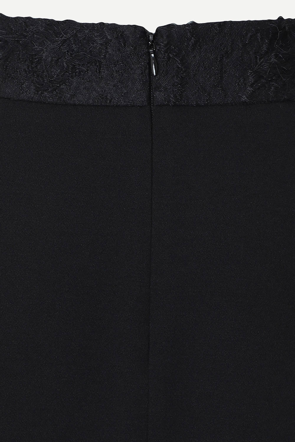 [캐리스노트] 배색 포인트 스커트 블랙