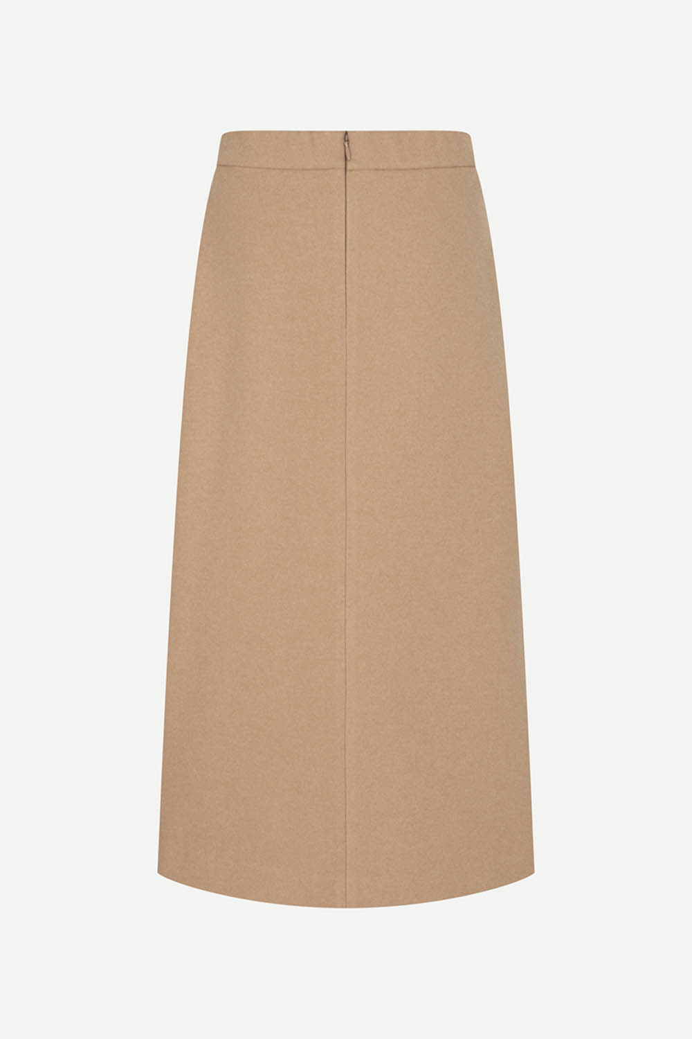 [캐리스노트] 비대칭 밴딩 플레어 롱스커트 카멜