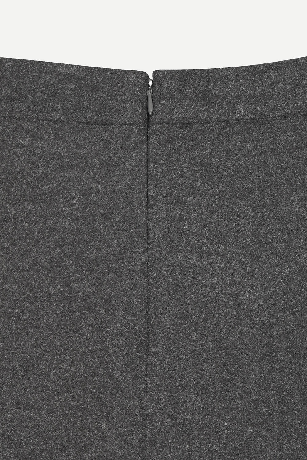 [캐리스노트] 비대칭 밴딩 플레어 롱스커트 그레이