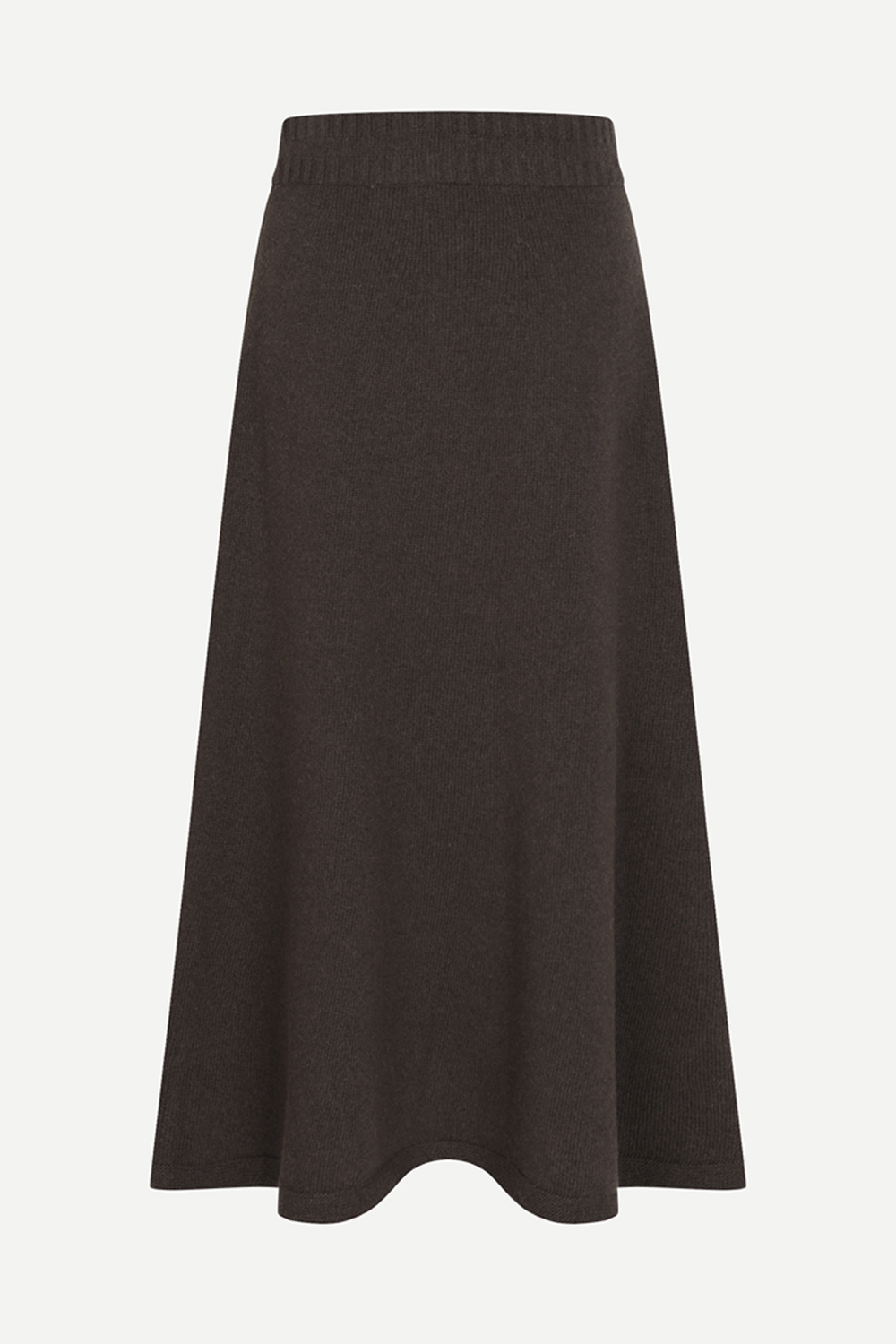 [캐리스노트] 캐시미어 블렌드 니트 스커트 브라운