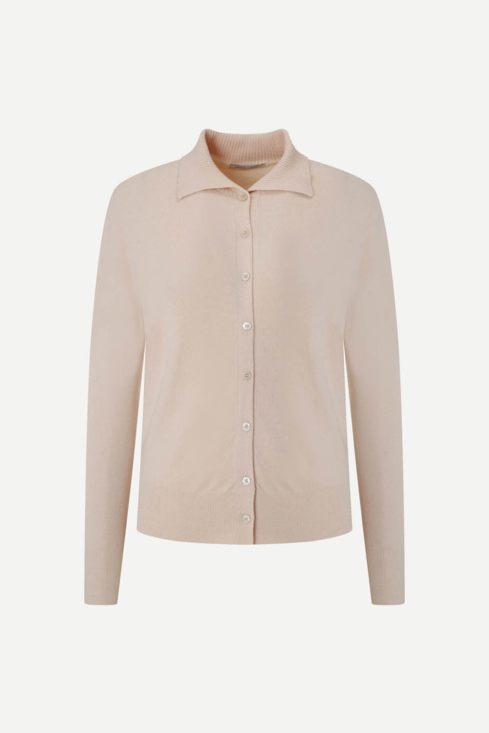 [공식몰] 카라 하이넥 가디건 베이지