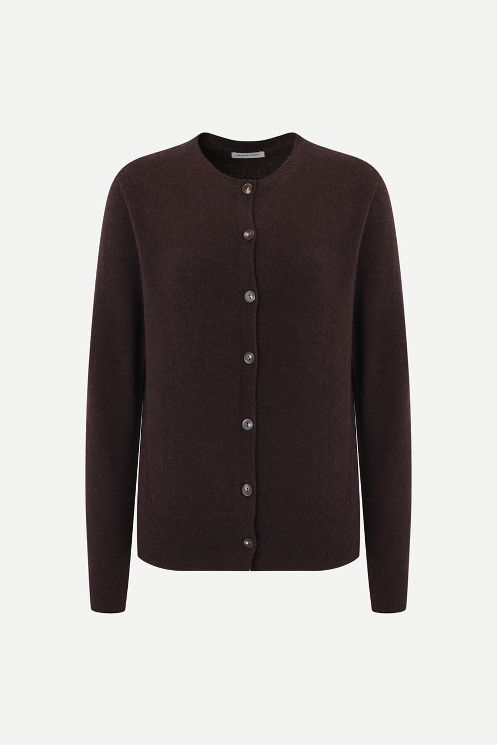 [캐리스노트] 라운드 가디건 와인