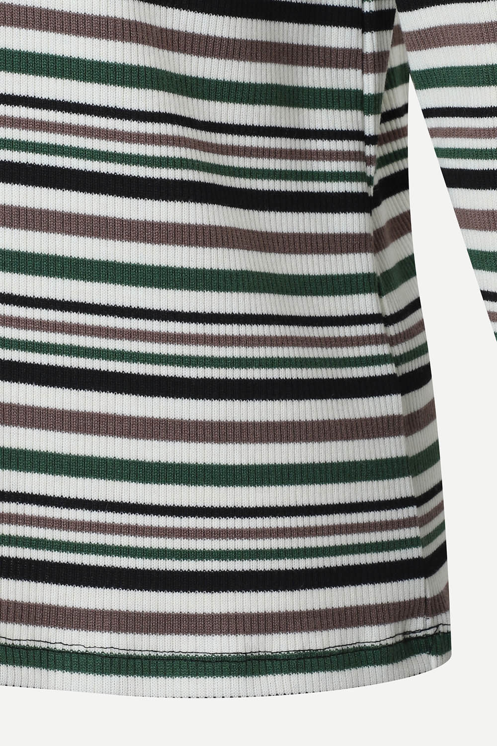 [캐리스노트] 스트라이프 카라 티셔츠블랙