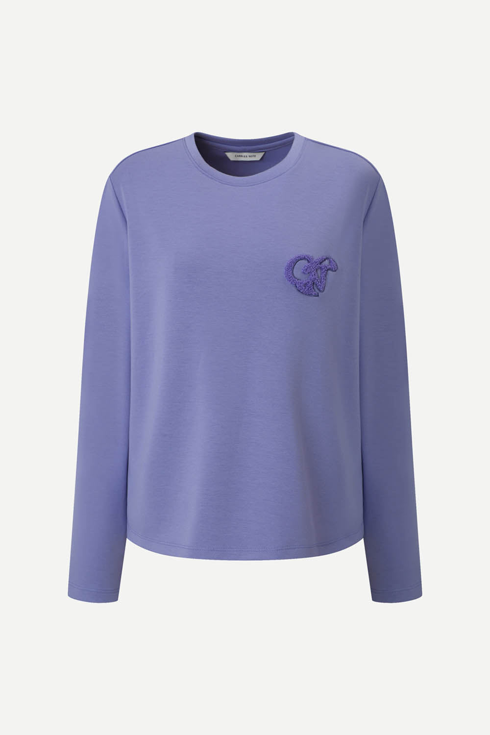 [공식몰] 부클 자수 포인트 티셔츠 블루