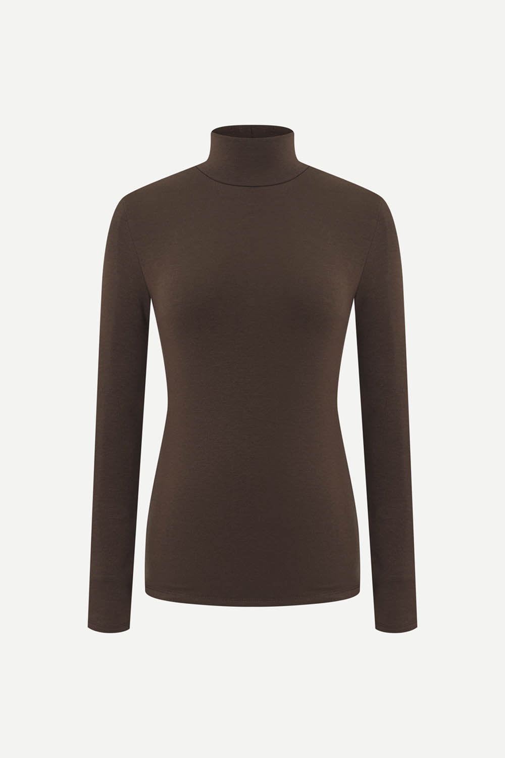 [캐리스노트] 소프트 터치 기모 폴라 티셔츠 브라운