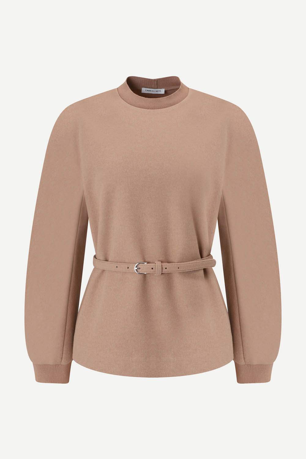 [공식몰] 벨티드 하이넥 맨투맨 카멜