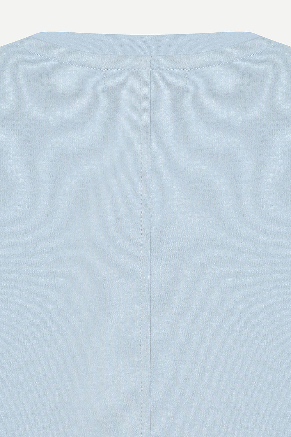 [캐리스노트] 로고 자수 드롭숄더 티셔츠 블루