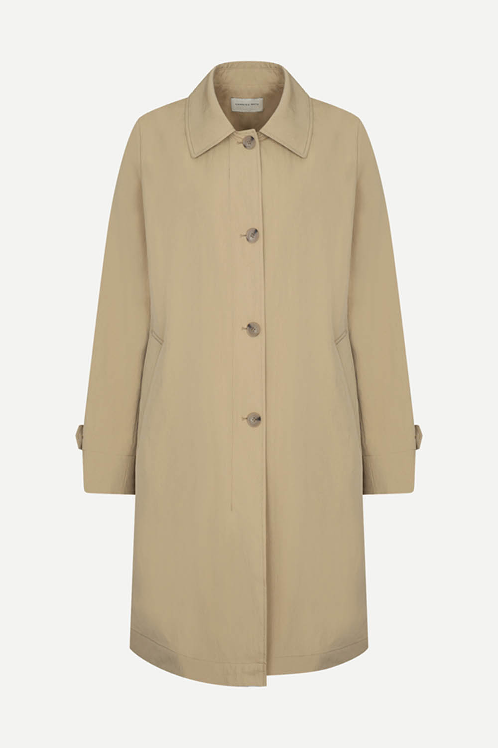 [캐리스노트] 내추럴 핏 스탠카라 맥코트 브라운