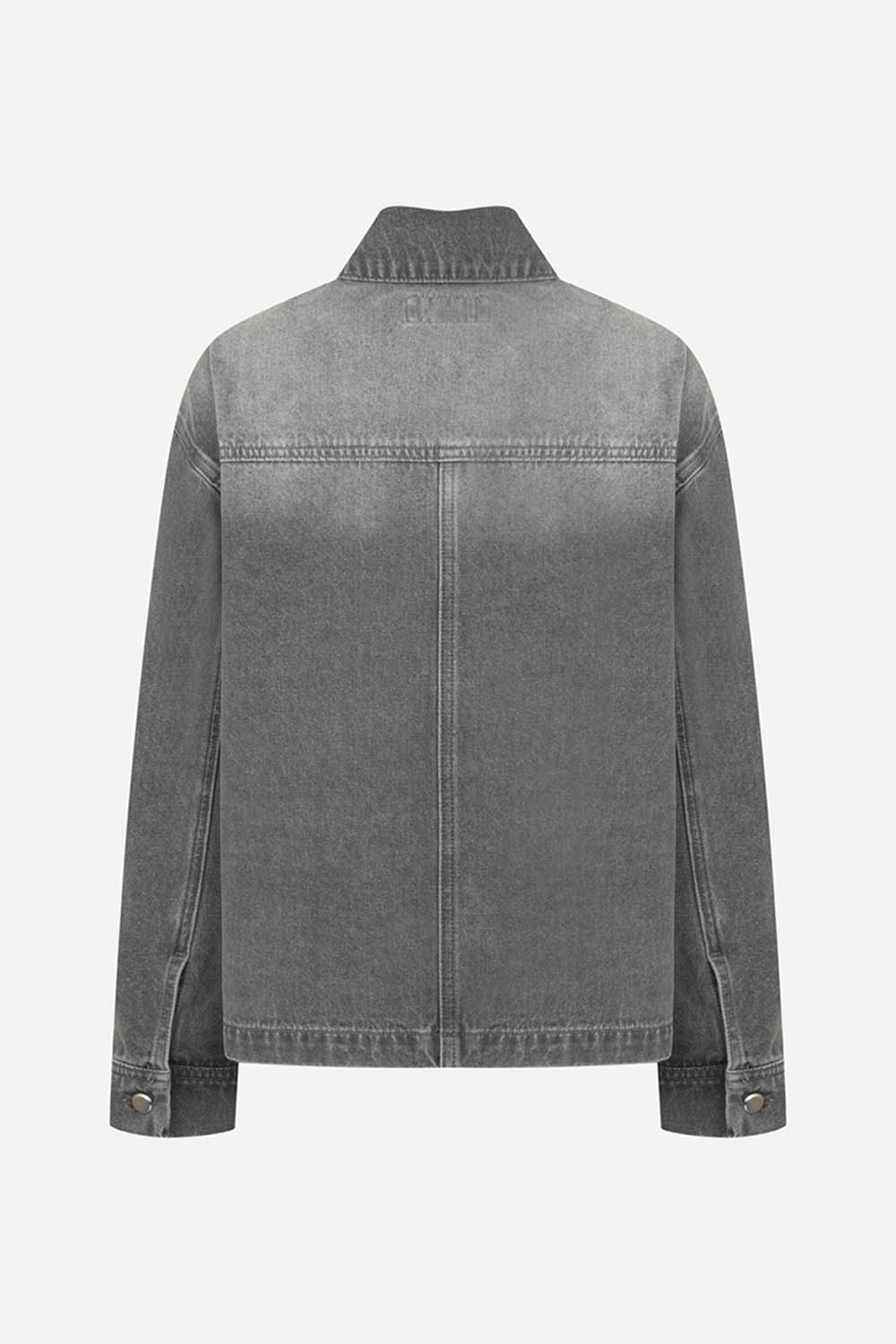 [캐리스노트] 워싱 면데님 자켓 그레이