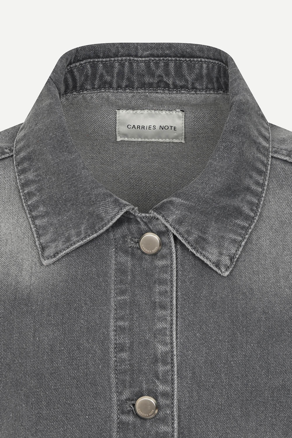 [캐리스노트] 워싱 면데님 자켓 그레이
